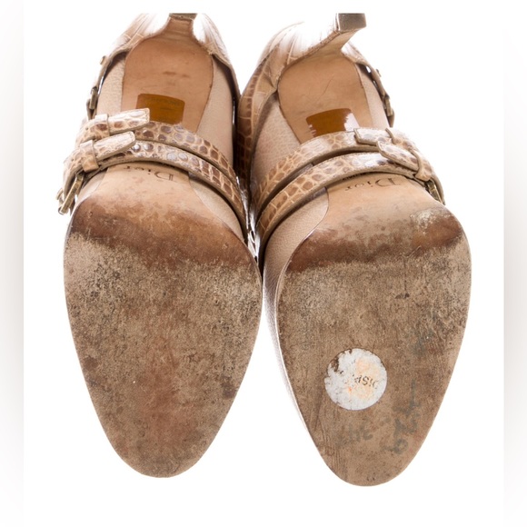 DIOR $1400 GUETRE STILETTO PLATFORM ANKLE BOOT NUDE US SZ 6 EU 36 - Picture 6 of 6